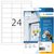 Etiket HERMA 4573 66x33.8mm folie wit 480 stuks