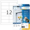 Etiket HERMA 4574 97x42.3mm folie wit 240 stuks foto