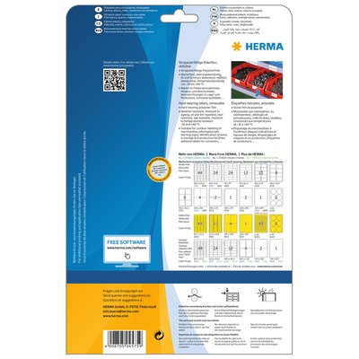 Etiket HERMA 4575 99.1x67.7mm folie wit 160 stuks