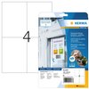 Etiket HERMA 4576 105x148mm folie wit 80 stuks foto
