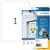 Etiket HERMA 4577 210x297mm folie wit 20 stuks
