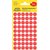 Etiket Avery 3141 rond 12mm rood 270 stuks
