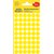 Etiket Avery 3144 rond 12mm geel 270 stuks