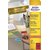 Etiket Avery L4790-20 38.1x21.2mm rood 1300 stuks