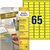 Etiquette Avery L4793-20 38,1x21,2mm jaune 1300 pièces