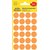 Etiket Avery 3173 rond 18mm lichtoranje 96 stuks