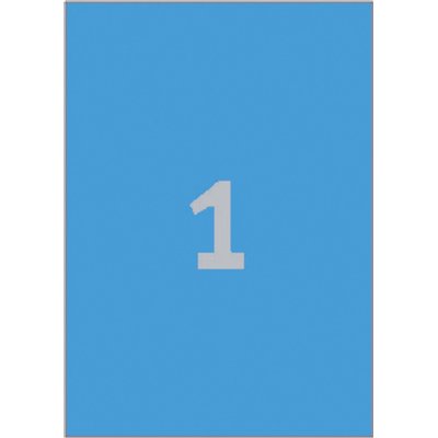 Etiquette Avery 3471 210x297mm A4 bleu 100 pièces