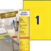 Etiket Avery 3473 210x297mm A4 geel 100 stuks foto