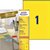 Etiket Avery 3473 210x297mm A4 geel 100 stuks