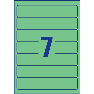 Etiquette dorsale Avery Small 38x192mm adhésive vert