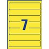 Rugetiket Avery smal 38x192mm zelfklevend geel foto