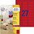 Etiket Avery L6003-25 63.5x29.6 neon rood 675 stuks