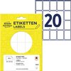 Etiket Avery 3321 32x23mm wit 560 stuks foto