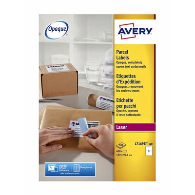 Etiquette Avery L7169B-100 99,1x139mm Opaque 400 pièces