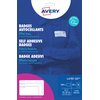 Naambadge etiket Avery L4787-20 80x50mm blauw kader 200 stuks foto