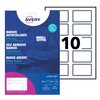 Naambadge etiket Avery L4787-20 80x50mm blauw kader 200 stuks foto