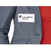 Naambadge etiket Avery L4787-20 80x50mm blauw kader 200 stuks foto