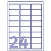 Etiket Avery L4773-20 63.5x33.9mm polyester wit 480 stuks foto