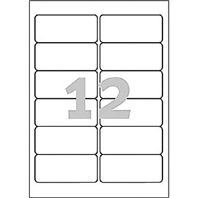 Etiket Avery L4776-20 99.1x42.3mm polyester wit 240 stuks