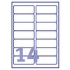 Etiket Avery L7063-20 99.1x38.1mm polyester wit 280 stuks foto