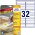Etiket Avery L6031REV-25 96x16.9mm afneembaar wit 800 stuks