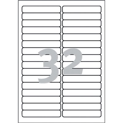 Etiket Avery L6031REV-25 96x16.9mm afneembaar wit 800 stuks