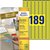Etiquette Avery L6037-20 25,4x10mm jaune 3780 pièces