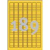 Etiquette Avery L6037-20 25,4x10mm jaune 3780 pièces Photo