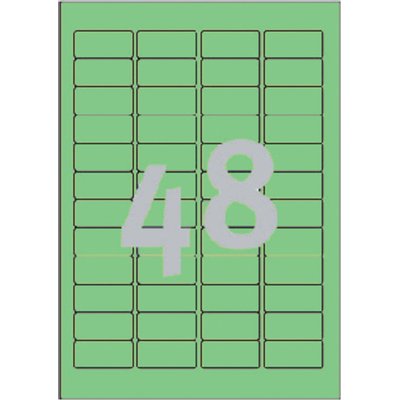 Etiquette Avery L6040-20 45,7x21,2mm vert 960 pièces