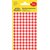 Etiket Avery 3010 rond 8mm rood 416 stuks