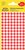 Etiket Avery 3010 rond 8mm rood 416 stuks