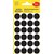 Etiket Avery 3003 rond 18mm zwart 96 stuks
