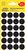 Etiket Avery 3003 rond 18mm zwart 96 stuks
