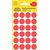 Etiket Avery 3004 rond 18mm rood 96 stuks