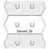 Prijsetiket 12x26mm Sato Samark afneembaar wit foto