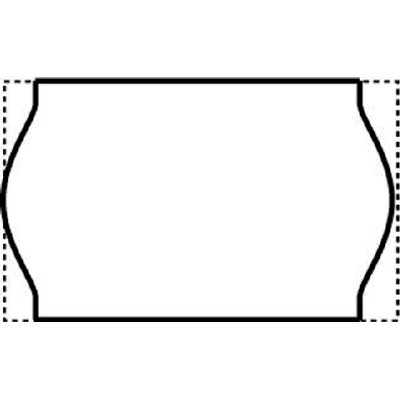 Prijsetiket 16x26mm Open-Data S14/Sato Judo afneembaar wit