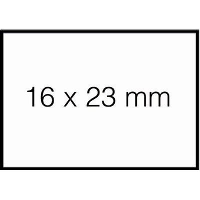 Prijsetiket 16x23mm Sato Duo 20 afneembaar wit