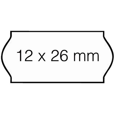 Etiquette prix Open-data C6 12x26mm blanc permanent 1500 pièces