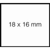 Prijsetiket 18x16mm Sato Duo 16 permanent wit 1500 stuks foto