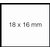 Prijsetiket 18x16mm Sato Duo 16 permanent wit 1500 stuks
