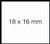 Prijsetiket 18x16mm Sato Duo 16 permanent wit 1500 stuks
