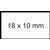Prijsetiket 18x10mm Sato PB1 permanent wit 1000 stuks