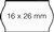 Prijsetiket 16x26mm Open-Data S14/Sato Judo permanent wit 1000 stuks