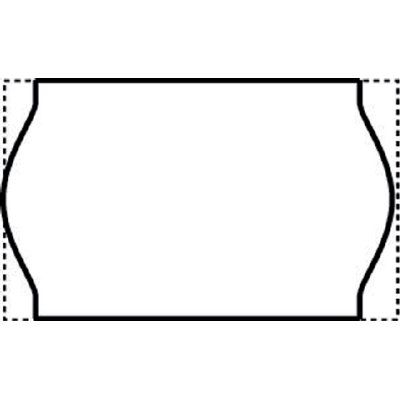 Prijsetiket 16x26mm Open-Data S14/Sato Judo permanent wit 1000 stuks