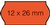 Prijsetiket 12x26mm Sato Samark permanent fluor rood 1500 stuks
