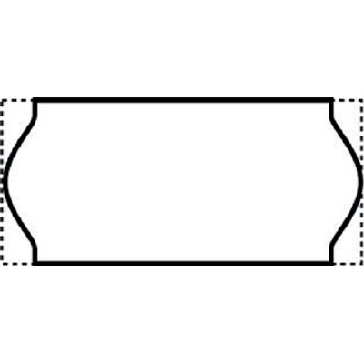 Prijsetiket 12x26mm Sato Samark permanent wit 1500 stuks