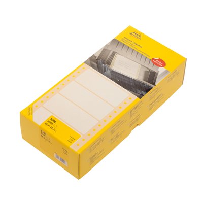 Etiquette Avery 5101 88,9x23mm 1 rangée blanc 6000 pcs