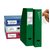 Etikethouder Djois 35x102mm zelfklevend transparant 12 stuks