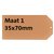 Label karton nr 1 200gr 35x70mm chamois 1000 stuks