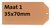 Label karton nr 1 200gr 35x70mm chamois 1000 stuks